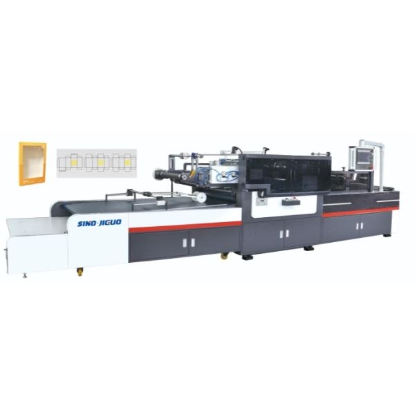JIGUO High Speed Window Patching Machine Full Servo Flat Window Patching Machine For Paper Package Box