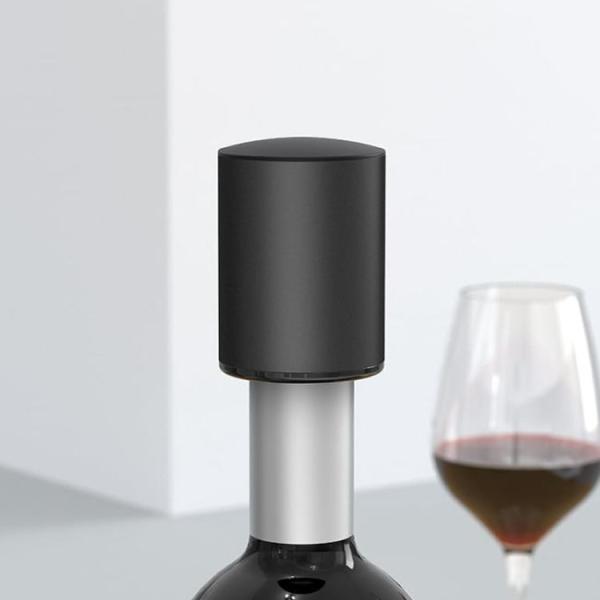 Dishwasher Safe High End Metal Vacuum Pump Wine Stopper And Pourer For Hotels