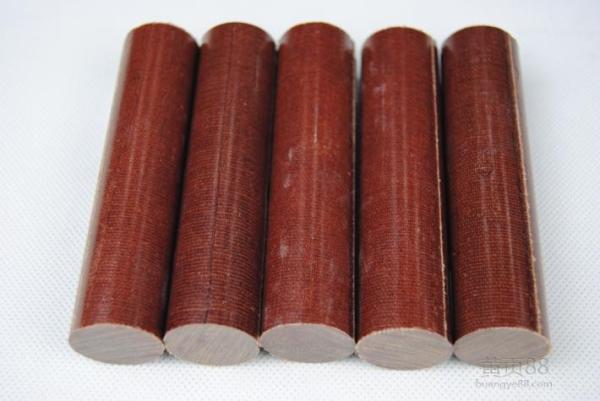 Bakelite Insulation Cotton Rod / Brown Phenolic Rod 1.25-1.40g/Cm3 Density