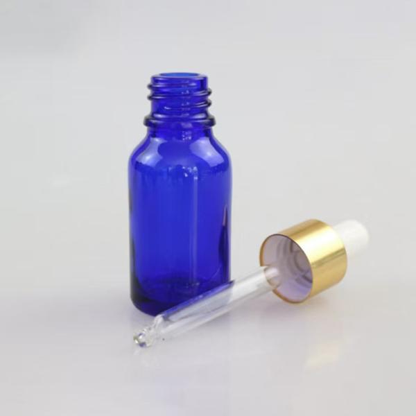 Botella de vidrio de aceite esencial congelado de 10 ml con protección UV