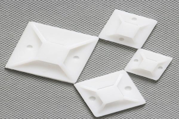20*20mm customized Self Adhesive Sticky Cable Tie Base Mounts cable tie mount