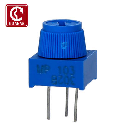 3323P Single Turn Metal Glass Glaze Trimmer Potentiometer 1K 2K 5k 10k 20k 50K 100K Precision Adjustable