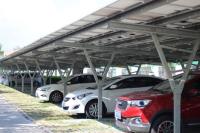 Estrutura de montagem de ligar/desligar do Carport do painel solar do aço carbono da grade
