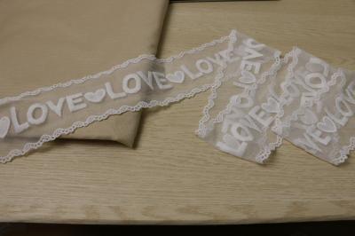 white Guipure Lace Trim By The Yard Wave Shaped Tulle Lace double edged 7.5CM