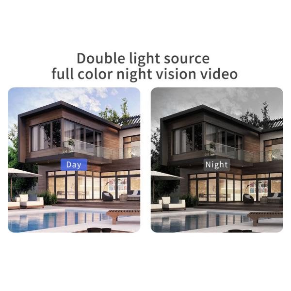 Outdoor PIR Floodlight 4G Wifi Security Camera 1080P HD H.265