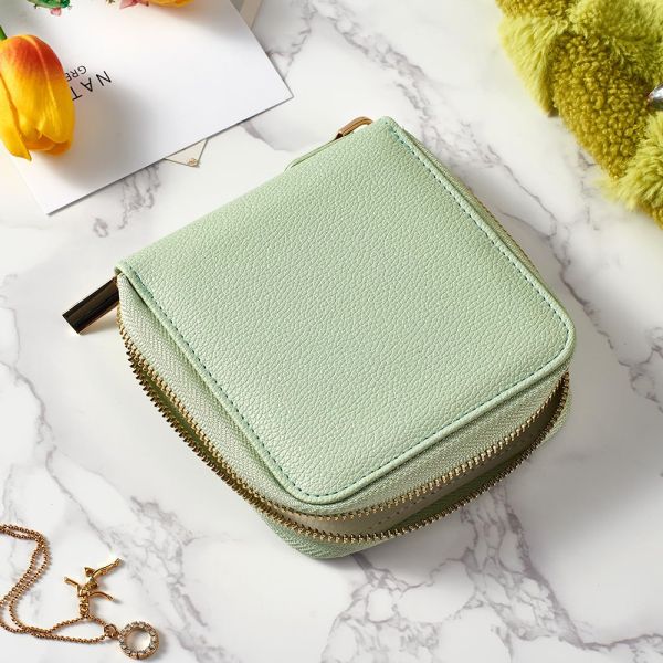 Multi Function Small Leather Jewelry Travel Bag For Ring Necklace Packaging Storage