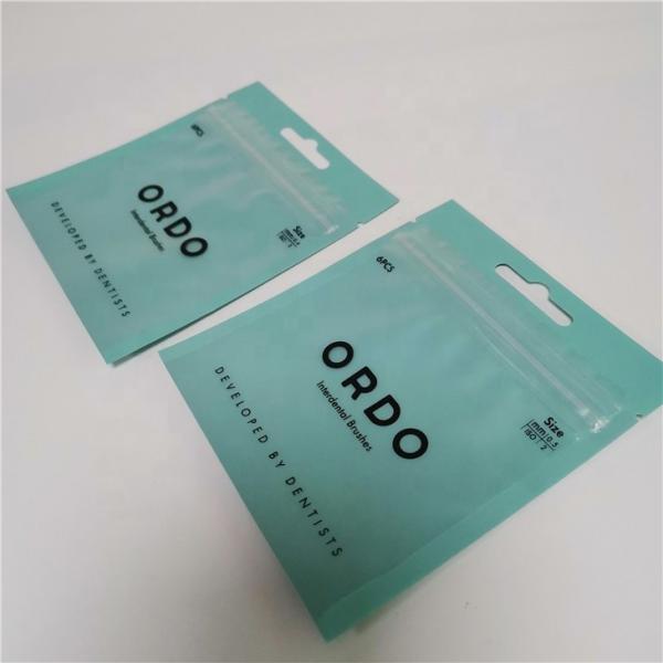 Custom Printed Small Plastic Packaging Zipper Bag for makeup brush