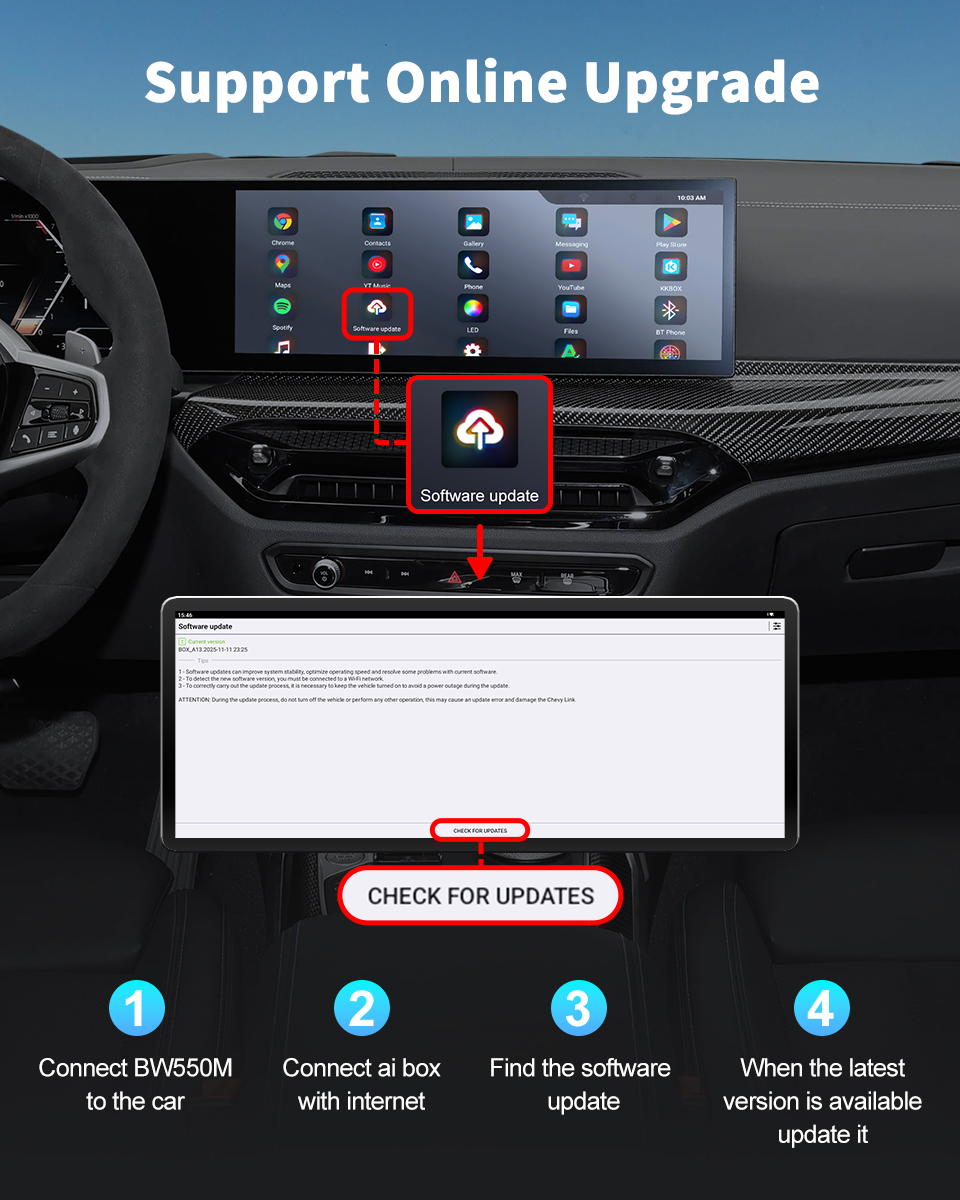 Carsmart BMW AI Box Carplay Adapter Android 13 Customized