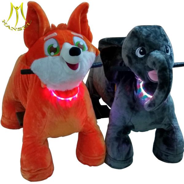 Hansel ride on furry animal for kids and coin operated animal riding games for mall  with ride on animals for sale