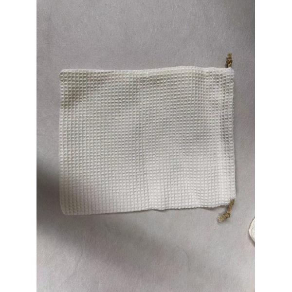 Product OEM/ODM Accepted Blank Waffle Weave Cosmetic Storage Bag for Skincare Needs