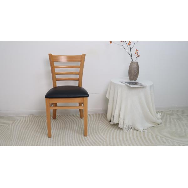Solid Wood Chair Modern Design Wooden Restaurant Chair D57*W51*SH49.5*H83cm Customized Dining Chair