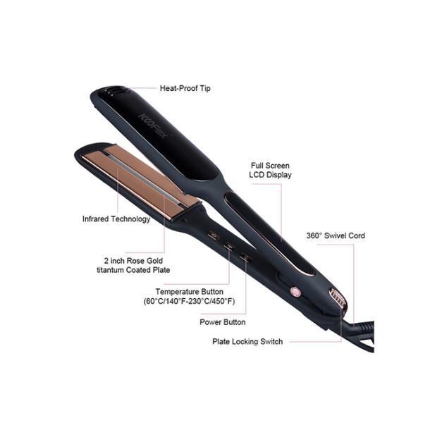 Портативная машинка Slimline раскручивателя волос инфракрасного дисплея LCD облегченная