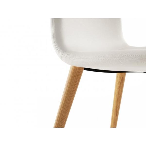 White / Black Custom Made Furniture Solid Wood Dining Chairs For Restaurant