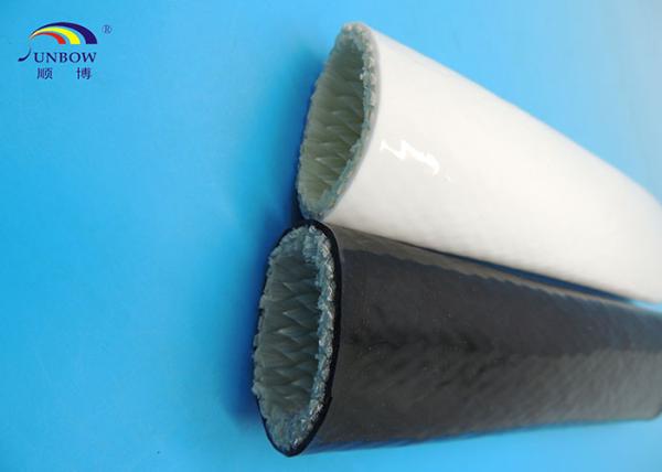 Fire Protection Fiberglass Heat Resistant Wire Sleeve For Steel Plants / Smelters