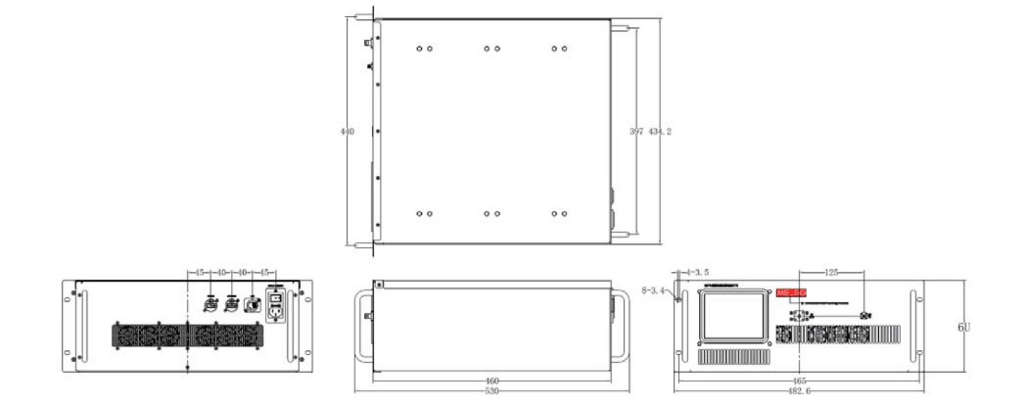 10.5-12.75 усилитель Psat 500 w линейный RFPower усилителя силы диапазона GHz Ku