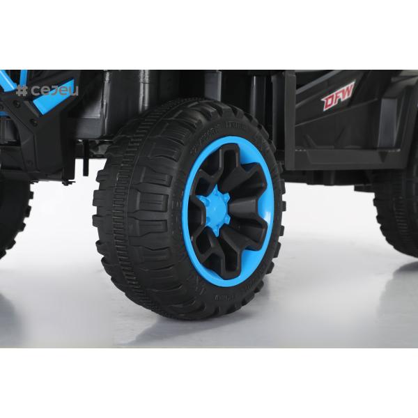 CJ-6187 12V 2-местный ребенок ездит на UTV Car, 4,5AH электромобиль грузовик автомобиль с 2x390W мотором,USB,MP3, музыка, Bluetooth