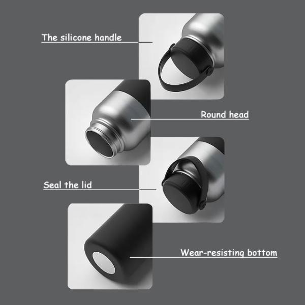 Double Wall Refined Steel Coffee Mug Vacuum Insulated 316 Stainless Steel Water Bottle