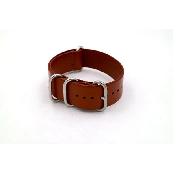 Brown Color Watch Band Replacement 22mm Handmade Leather Watch Band For Womens