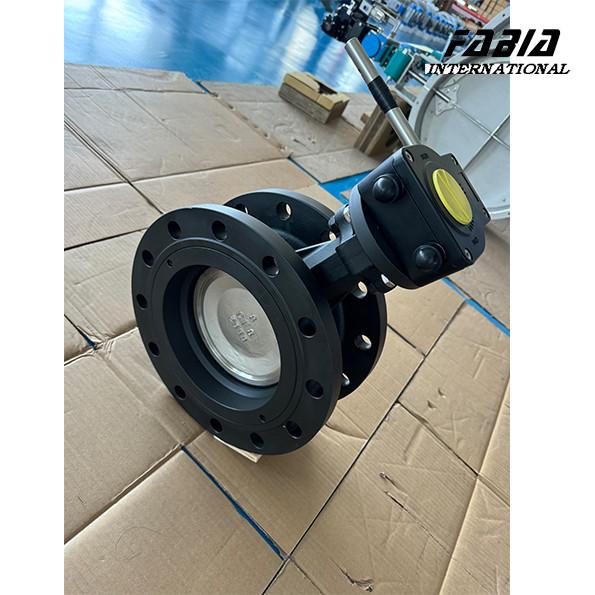 DN200 Worm Gear Manual Stainless  Steel High Perforamnce Double Eccentric Butterfly Valve Water Valve