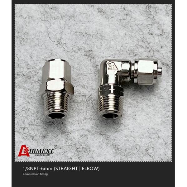 One Touch Tube Quick Connect Air Fittings 1/8NPT-6mm Air Spring Parts