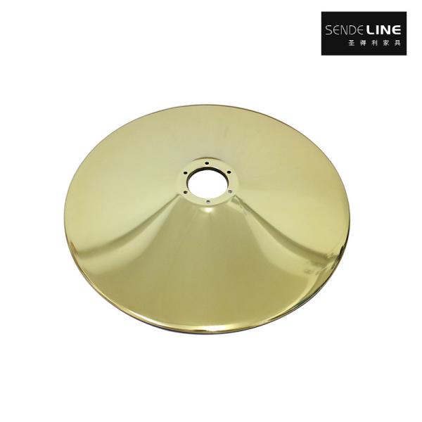 520/550mm Circle Beauty Salon Chair with Titanium Gold Barber Chair Base at