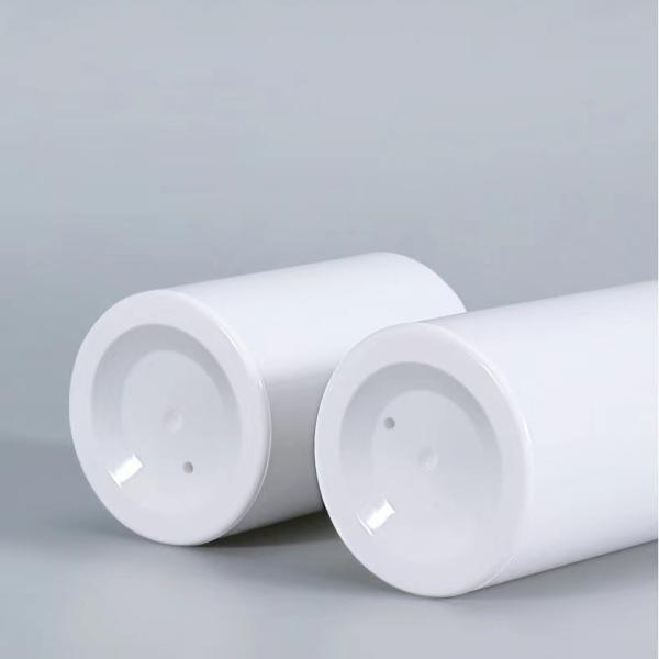 White Color Crimp Pump Airless Dispenser Bottle With 30ml 50ml 80ml 100ml Support Customization