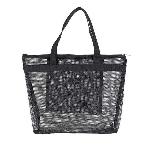 Tote Mesh Makeup Travel Storage Wash Bag Large Capacity Portable Multi-Pocket Beach Bag Swimming Bag