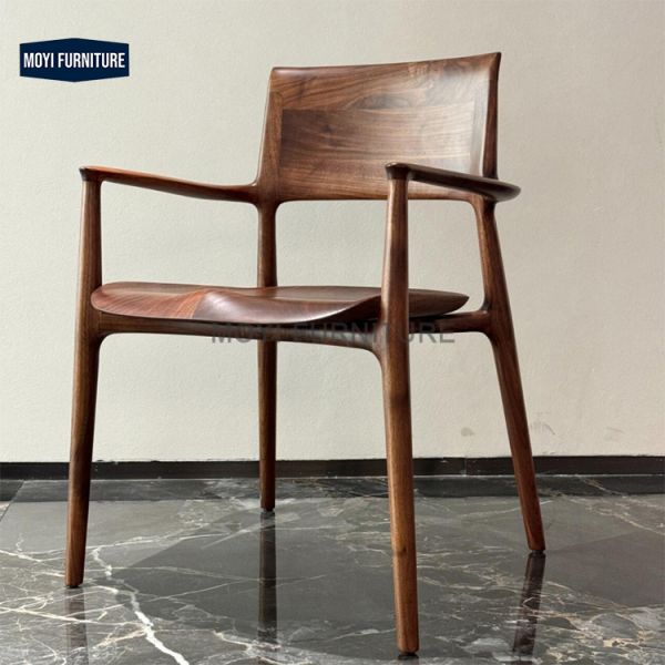 Nordic Modern Upholstery Chair Solid Wood Dining Chair for Restaurant Hotel