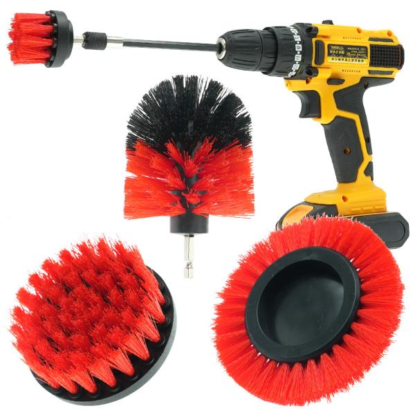 5Pack Bathroom Drill Scrubber Clean Toilet Brush Drill Bit Attachment Set