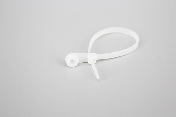 DEMOELE 3.2*150mm Natural Black colorful nylon Mountable head cable ties round zip ties and wire ties