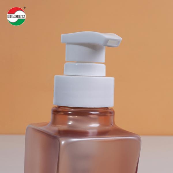 Clear PET Jars For Shampoo Shower Gel 500ml Plastic Bottle With Pump Press Lid Customized Service
