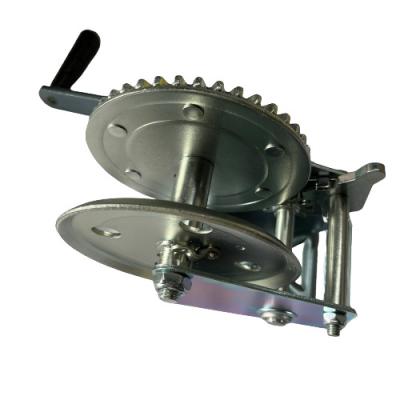 Heavy Duty Steel Marine Trailer Hand Winch Zinc Plated 1200lbs