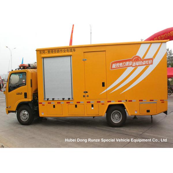 ISUZU Mobile Generator Truck For Emergency Power Supply 200kw 50hz 3 Phase 220V Unit