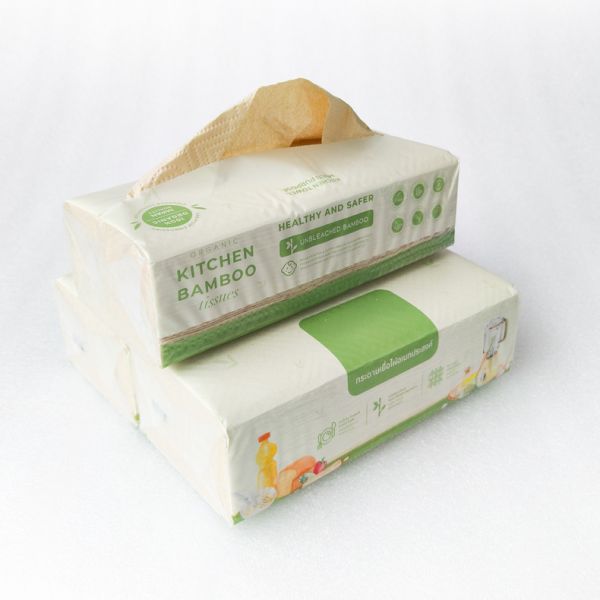 OEM/ODM Yashi 100% Virgin Wood Bamboo Pulp Soft Box Tissue Facial Tissue Custom Logo Paper 2/3/4 Ply 190x135mm Soft Plastic Pack
