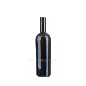 750ml Icon Tapered Bordeaux Glass Bottle Cork Top For Ultra Premium Wine 960g 1731K-7