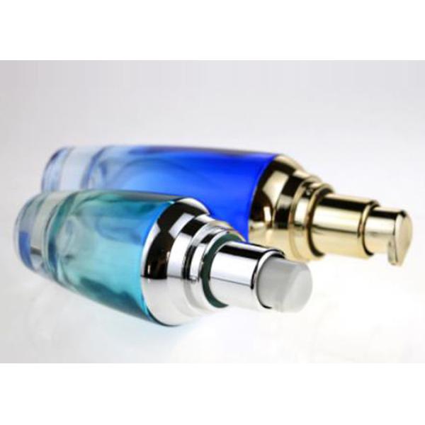 Gradient Cglass Makeup Bottles , Refillable Glass Bottle Eco Friendly Materials