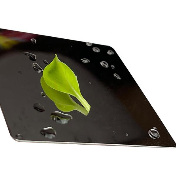 Black Titanium 8K PVD Coated Stainless Steel Sheet Corrosion Resistant
