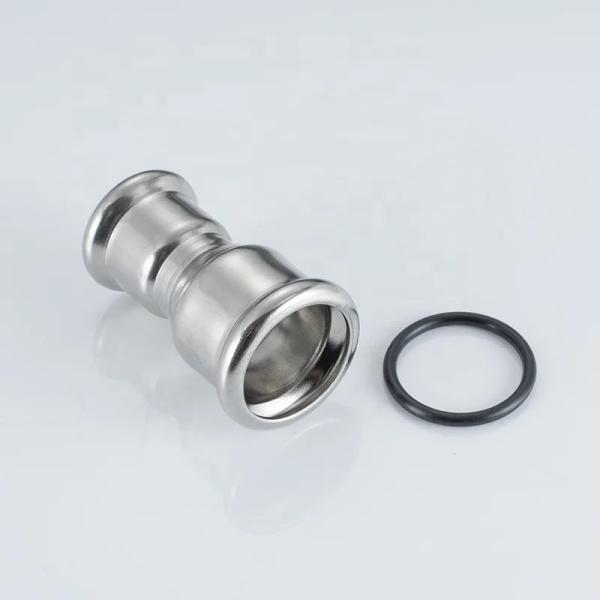 SS304 316L Reducing Coupling Stainless Steel Pipe Connector Press Fittings