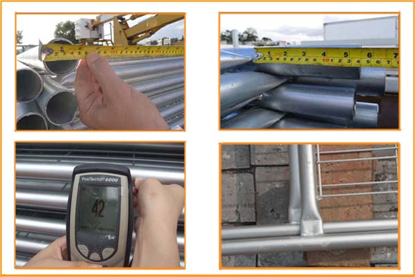 UK standard 38mm vertical tube and horizontal tube 25mm temp construction fence panels 2045mm*3450mm rental fence panels