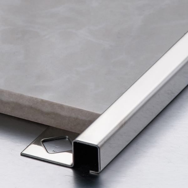 Custom 304 316L Stainless Steel Tile Trim Profiles 6mm 8mm 10mm Height