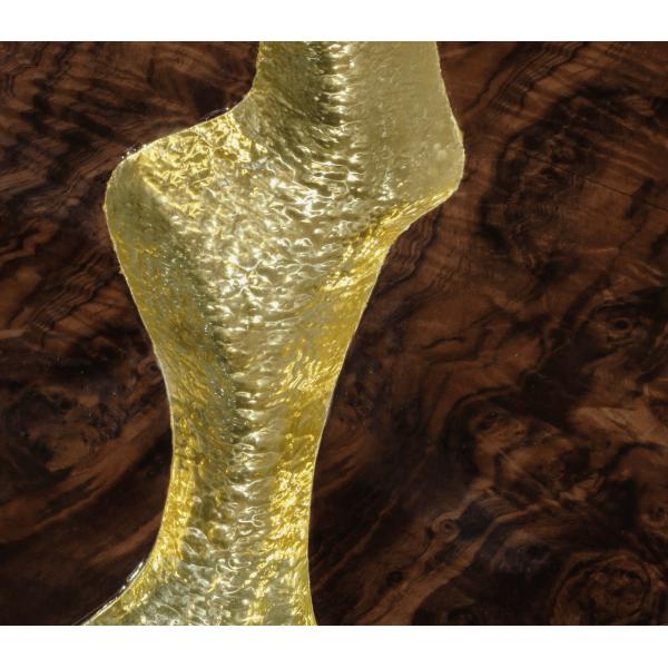 Black Modern Coffee Table Round Marble Top Nordic For Living Room Decor