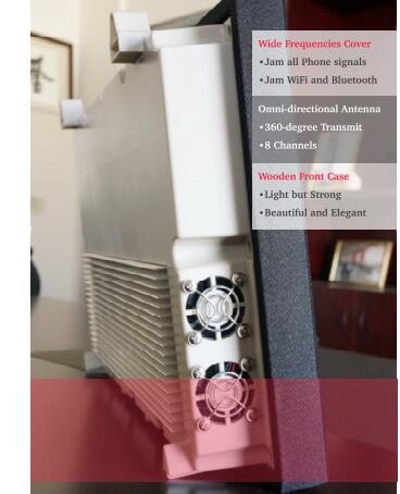 Indoor Desktop 8-CH Cell Phone/WiFi Signal Jammer