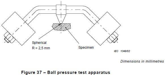 IEC60884-1 / IEC60950 Ball Pressure Test Apparatus Testing Non - Metallic Materials