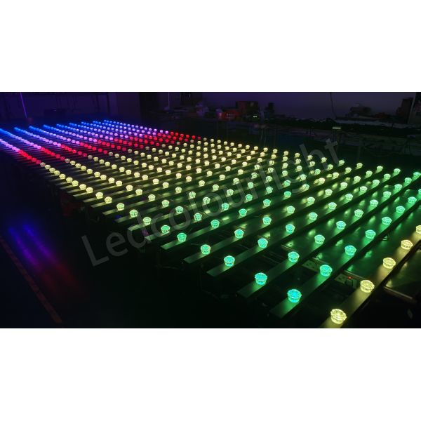 IP65 D40mm DMX SPI Control RGB LED Crystal Lights for Nightclub Shop Decoration