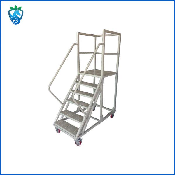 12 Foot 8 Foot 10 Foot Mobile Safety Step Ladder Aluminum Engineering Climbing Work