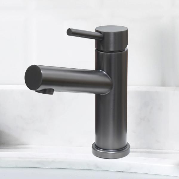 Ss304 Gunmetal Basin Tap Steel 316 Lavatory Watermark Faucet stainless grey color vanity mixer