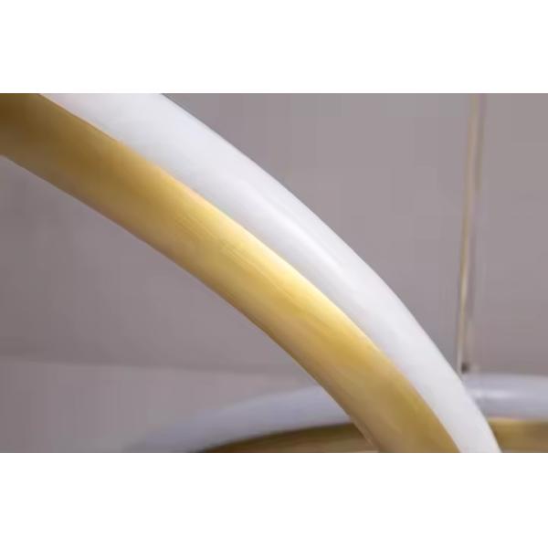 Three-ring Circle Nordic Restaurant Post-modern Simple Bedroom Lamp Circular Dining Room Bar Dining Chandelier