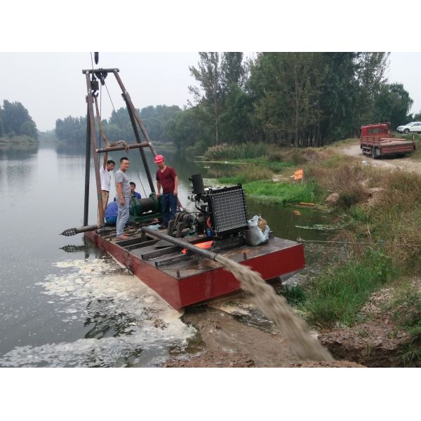 Keda Diesel Engine Jet Suction Dredger with 20m Dredging Depth and Video Technical Support