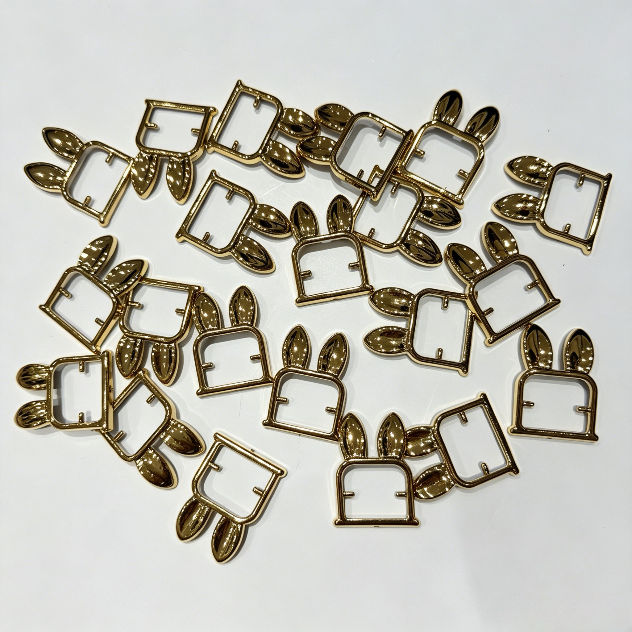 Vintage Square Plastic Shoe Buckles Silver Compatibility Fits Most Ladies Shoes Straps