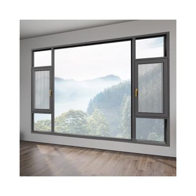 Solução final para a largura do quadro da janela 70 mm inclinação de janela de vidro giratório na janela deslizante